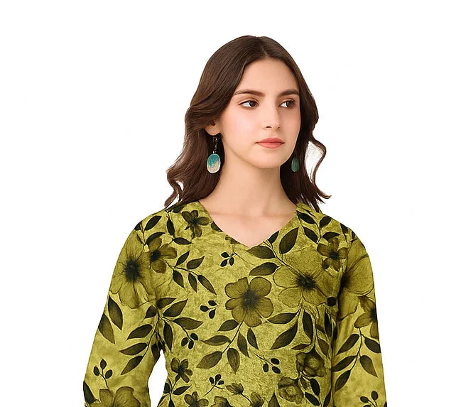 Chikankari Lawn Suit – 3 Piece with Digital Voile Dupatta