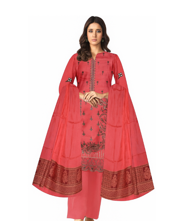 Embroidered lawn suits