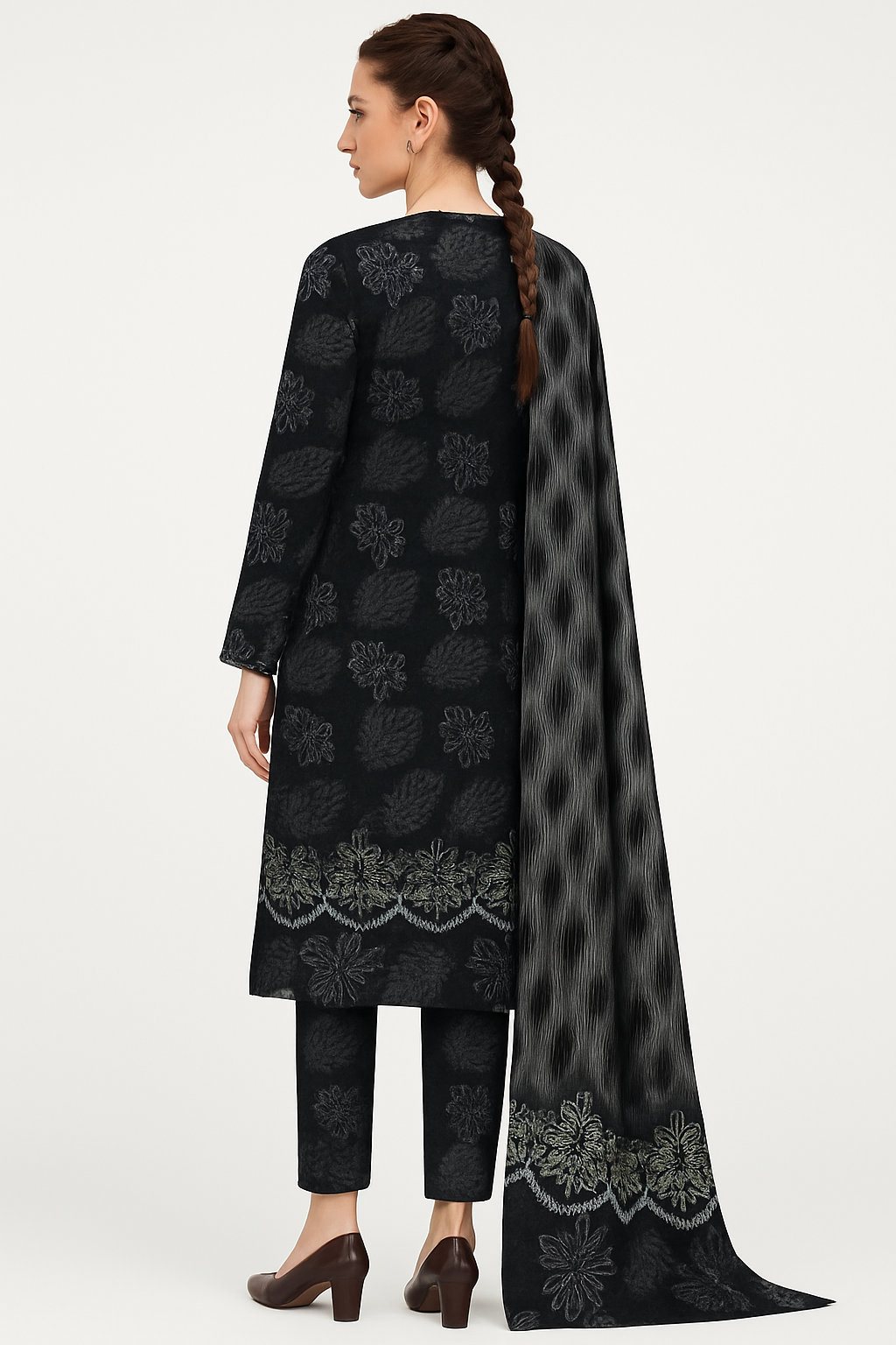 3-Piece Slub Lawn – Digital Print & Dupatta